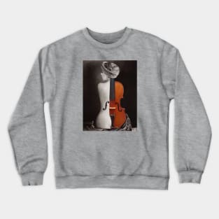 Violin Woman Crewneck Sweatshirt